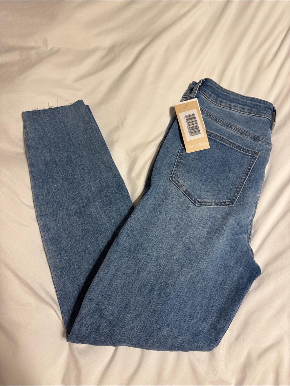 JustFab Women's Medium Blue Skinny Jeans